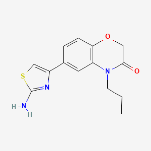 6-(2-Aminothiazol-4-yl)-4-propyl-2H-benzo[b][1,4]oxazin-3(4H)-one
