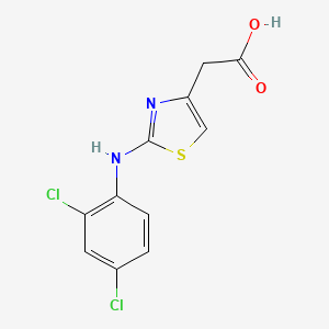 2-{2-[(2,4-Dichlorophenyl)amino]-1,3-thiazol-4-yl}acetic acid
