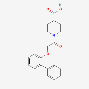 1-[2-(2-phenylphenoxy)acetyl]piperidine-4-carboxylic Acid