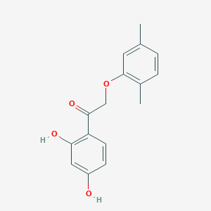 1-(2,4-Dihydroxyphenyl)-2-(2,5-dimethylphenoxy)ethan-1-one