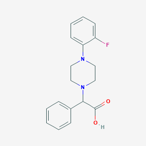 2-[4-(2-Fluorophenyl)piperazin-1-yl]-2-phenylacetic acid