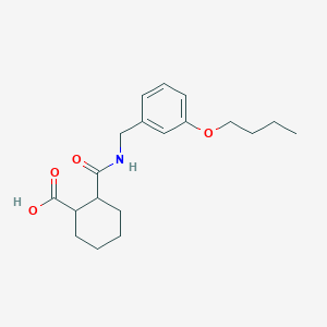 2-[(3-Butoxybenzyl)carbamoyl]cyclohexanecarboxylic acid