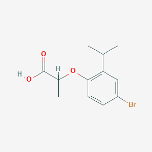2-[4-Bromo-2-(propan-2-yl)phenoxy]propanoic acid