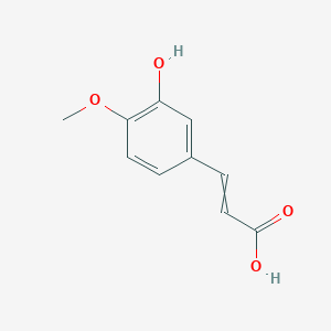 molecular formula C10H10O4 B7793470 3-(3-Hydroxy-4-methoxy-phenyl)-acrylic acid 