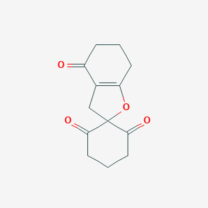 molecular formula C13H14O4 B077936 Spiro[benzofuran-2(4H),1'-cyclohexane]-2',4,6'-trione, 3,5,6,7-tetrahydro- CAS No. 14770-78-6