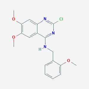 molecular formula C18H18ClN3O3 B7793830 N-(2-Chloro-6,7-dimethoxy-4-quinazolinyl)-N-(2-methoxybenzyl)amine 
