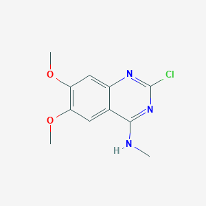 molecular formula C11H12ClN3O2 B7793847 2-chloro-6,7-dimethoxy-N-methylquinazolin-4-amine 