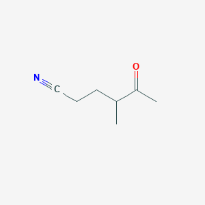 molecular formula C7H11NO B077940 4-甲基-5-氧代己腈 CAS No. 10413-01-1