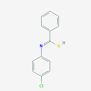 molecular formula C13H10ClNS B7794428 N-(4-chlorophenyl)benzenecarboximidothioic acid 