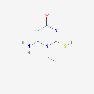 molecular formula C7H11N3OS B7794486 6-amino-1-propyl-2-sulfanylpyrimidin-4-one 