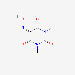 molecular formula C6H7N3O4 B7794533 5-hydroxyimino-1,3-dimethyl-1,3-diazinane-2,4,6-trione 