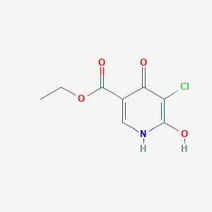 molecular formula C8H8ClNO4 B7794584 ethyl 5-chloro-6-hydroxy-4-oxo-1H-pyridine-3-carboxylate 
