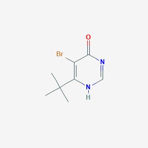 molecular formula C8H11BrN2O B7794643 5-bromo-6-tert-butyl-1H-pyrimidin-4-one 