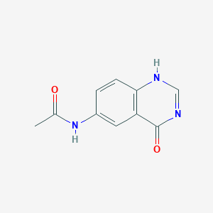 molecular formula C10H9N3O2 B7794648 N-(4-oxo-1H-quinazolin-6-yl)acetamide 