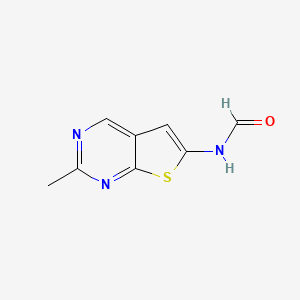 molecular formula C8H7N3OS B7794845 2-Methylthieno[2,3-d]pyrimidin-6-ylformamide CAS No. 887569-67-7