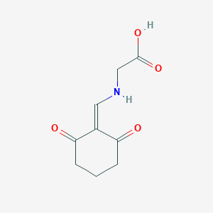 molecular formula C9H11NO4 B7795086 2-[(2,6-dioxocyclohexylidene)methylamino]acetic acid 
