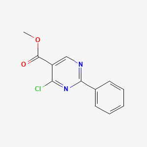 molecular formula C12H9ClN2O2 B7795394 Methyl 4-chloro-2-phenylpyrimidine-5-carboxylate CAS No. 887580-16-7