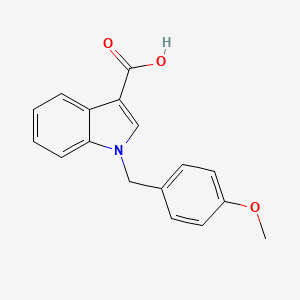 molecular formula C17H15NO3 B7795784 1-[(4-methoxyphenyl)methyl]-1H-indole-3-carboxylic acid 