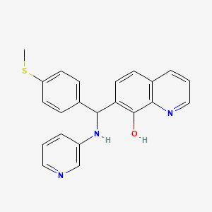 7-[(4-Methylsulfanylphenyl)-(pyridin-3-ylamino)methyl]quinolin-8-ol