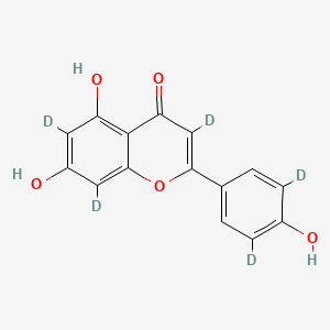 4H-1-Benzopyran-4-one-3,6,8-d3, 5,7-dihydroxy-2-(4-hydroxyphenyl-3,5-d2)-