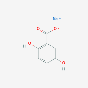 molecular formula C7H5NaO4 B7795998 sodium;2,5-dihydroxybenzoate 