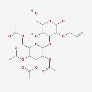 molecular formula C24H36O15 B7796041 Methyl 2-O-Allyl-3-O-(2',3',4',6'-tetra-O-acetyl-alpha- D-mannopyranosyl)-alpha-D-mannopyranoside 
