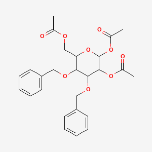molecular formula C26H30O9 B7796051 1,2,6-Tri-O-acetyl-3,4-di-O-benzyl-a-D-mannopyranose 