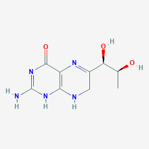 molecular formula C9H13N5O3 B7796067 2-amino-6-[(1R,2S)-1,2-dihydroxypropyl]-7,8-dihydro-1H-pteridin-4-one 