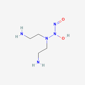 molecular formula C4H13N5O2 B7796155 N-[bis(2-aminoethyl)amino]-N-hydroxynitrous amide 