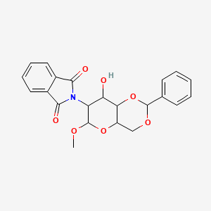molecular formula C22H21NO7 B7796191 Methyl 4,6-O-Benzylidene-2-deoxy-2-N-phthalimido-beta-D-glucopyranoside 