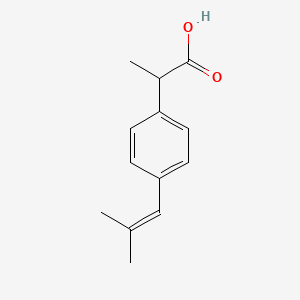 molecular formula C13H16O2 B7796227 2-(4-Dimethylvinylphenyl)propionic acid CAS No. 107672-15-1