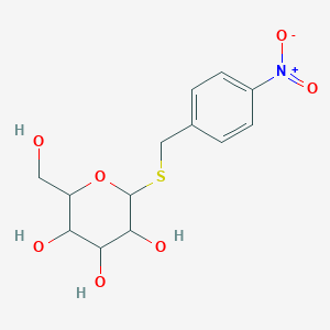 molecular formula C13H17NO7S B7796312 4-Nitrobenzyl 1-thio-beta-D-glucopyranoside 