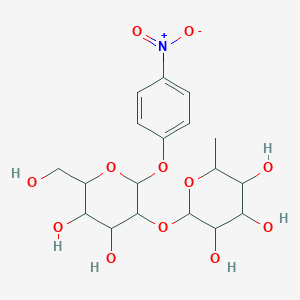 molecular formula C18H25NO12 B7796327 P-Nitrophenyl 2-O-(A-L-fucopyranosyl)-D-galactopyranoside 