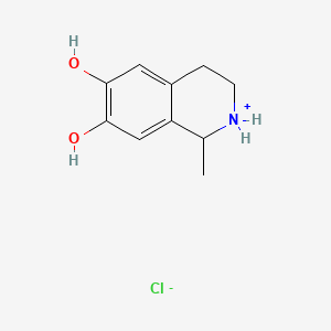 molecular formula C10H14ClNO2 B7796487 (+/-)-Salsolinol (hydrochloride) 