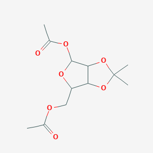 (4-Acetyloxy-2,2-dimethyl-3a,4,6,6a-tetrahydrofuro[3,4-d][1,3]dioxol-6-yl)methyl acetate