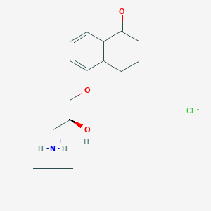 molecular formula C17H26ClNO3 B7796739 Levobunolol hydrochloride 