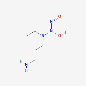 molecular formula C6H16N4O2 B7796903 N-[3-aminopropyl(propan-2-yl)amino]-N-hydroxynitrous amide 