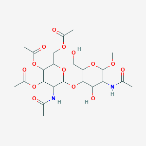 molecular formula C23H36N2O14 B7796941 Methyl 2-Acetamido-4-O-(2-acetamido-3,4,6-tri-O-acetyl-beta-D-glucopyranosyl)-2-deoxy-beta-D-glucopyranoside 