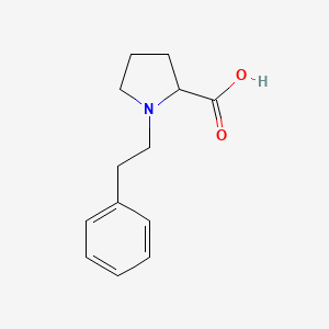 molecular formula C13H17NO2 B7797163 1-(2-Phenylethyl)proline CAS No. 56014-49-4