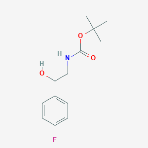 molecular formula C13H18FNO3 B7797172 tert-Butyl (2-(4-fluorophenyl)-2-hydroxyethyl)carbamate 