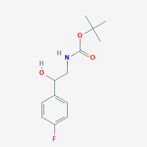[2-(4-Fluoro-phenyl)-2-hydroxy-ethyl]-carbamic acid tert-butyl ester