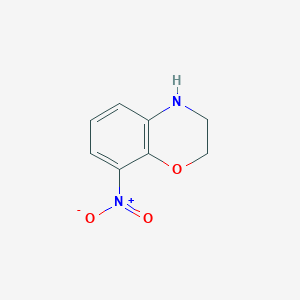 molecular formula C8H8N2O3 B7797198 8-Nitro-3,4-dihydro-2H-benzo[B][1,4]oxazine 