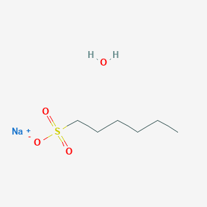 molecular formula C6H15NaO4S B7797498 sodium;hexane-1-sulfonate;hydrate 