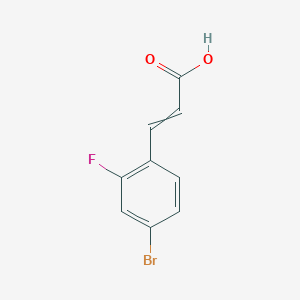 3-(4-Bromo-2-fluorophenyl)-2-propenoic acid