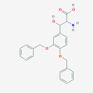 molecular formula C23H23NO5 B7797611 Phenylserine, 3,4-dibenzyloxy- CAS No. 70543-77-0