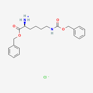 [(2S)-1-oxo-1-phenylmethoxy-6-(phenylmethoxycarbonylamino)hexan-2-yl]azanium;chloride