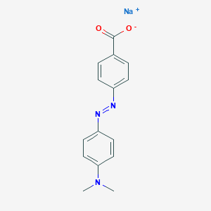 molecular formula C15H14N3NaO2 B7797747 sodium;4-[[4-(dimethylamino)phenyl]diazenyl]benzoate 