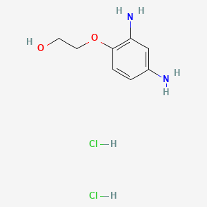 molecular formula C8H14Cl2N2O2 B7797762 2-(2,4-Diaminophenoxy)ethanol dihydrochloride CAS No. 98112-77-7