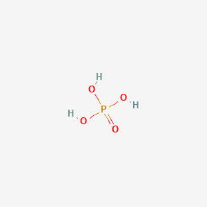 molecular formula H3O4P<br>H3PO4<br>H3O4P<br>H3PO4 B7797826 Phosphoric Acid CAS No. 68891-72-5