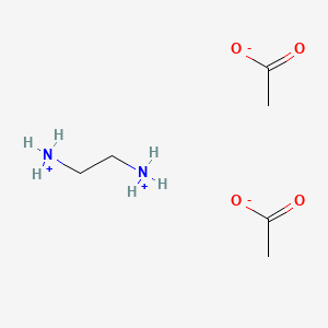 2-Azaniumylethylazanium;diacetate